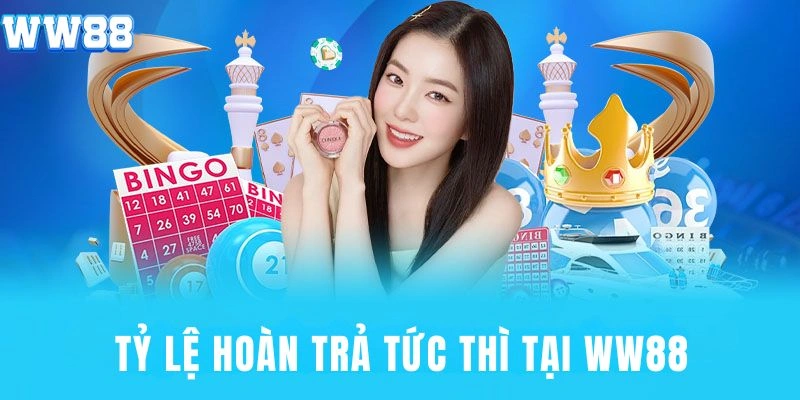 Chi tiết về mức hoàn trả tức thì tại WW88